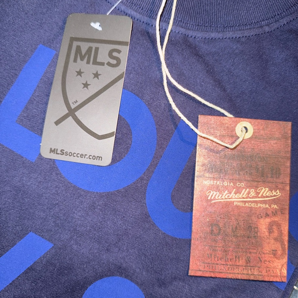Mitchell & Ness Navy Blue MLS Tee